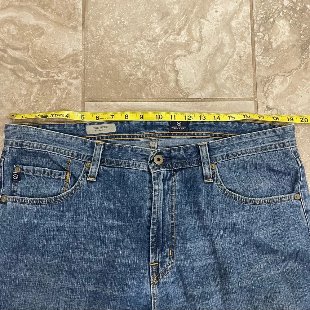AG Adriano Goldschmied Men’s The Hero Relaxed Fit Jeans sz 36 x‎ 34 - Picture 9 of 12